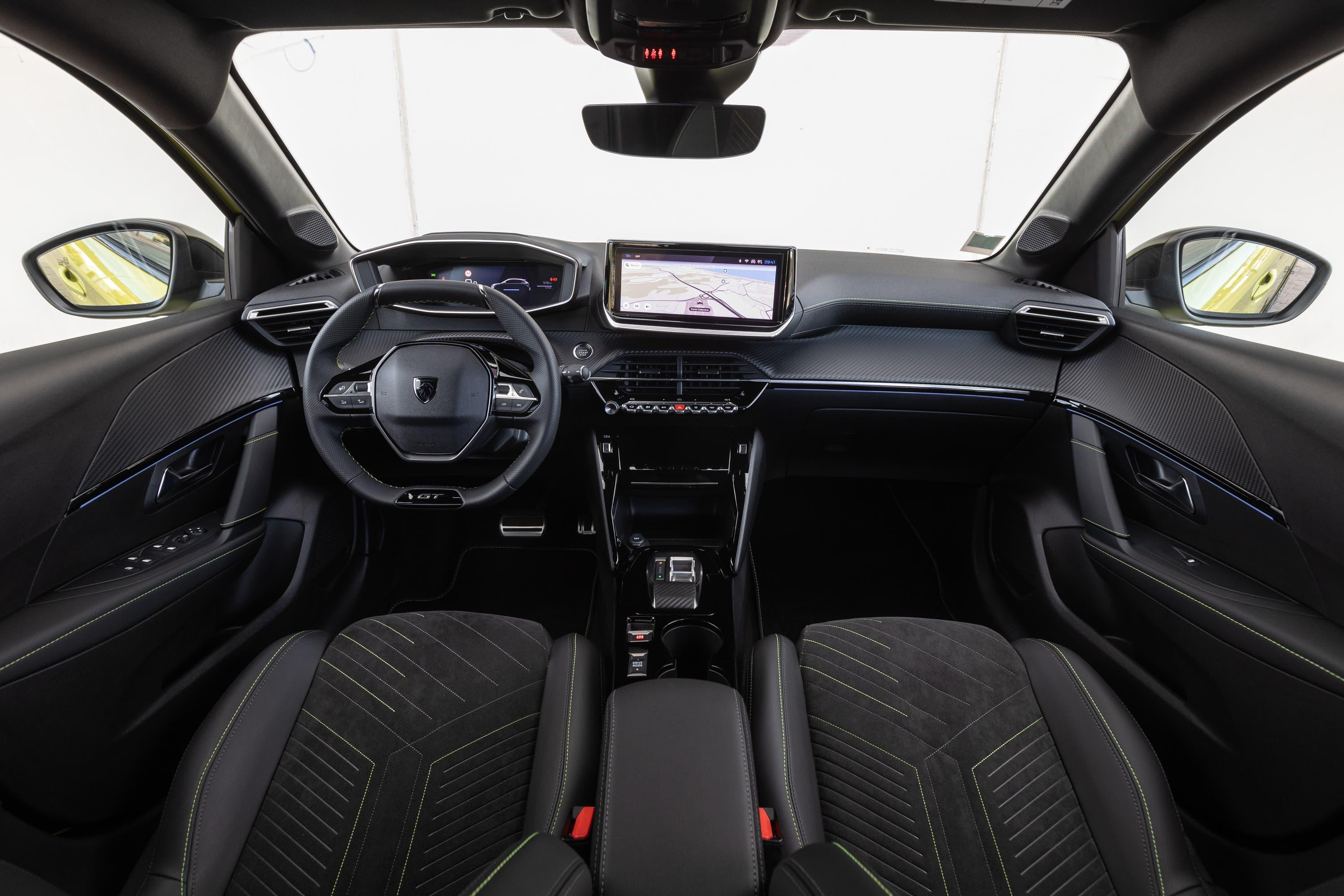 electric Peugeot e-208 interior