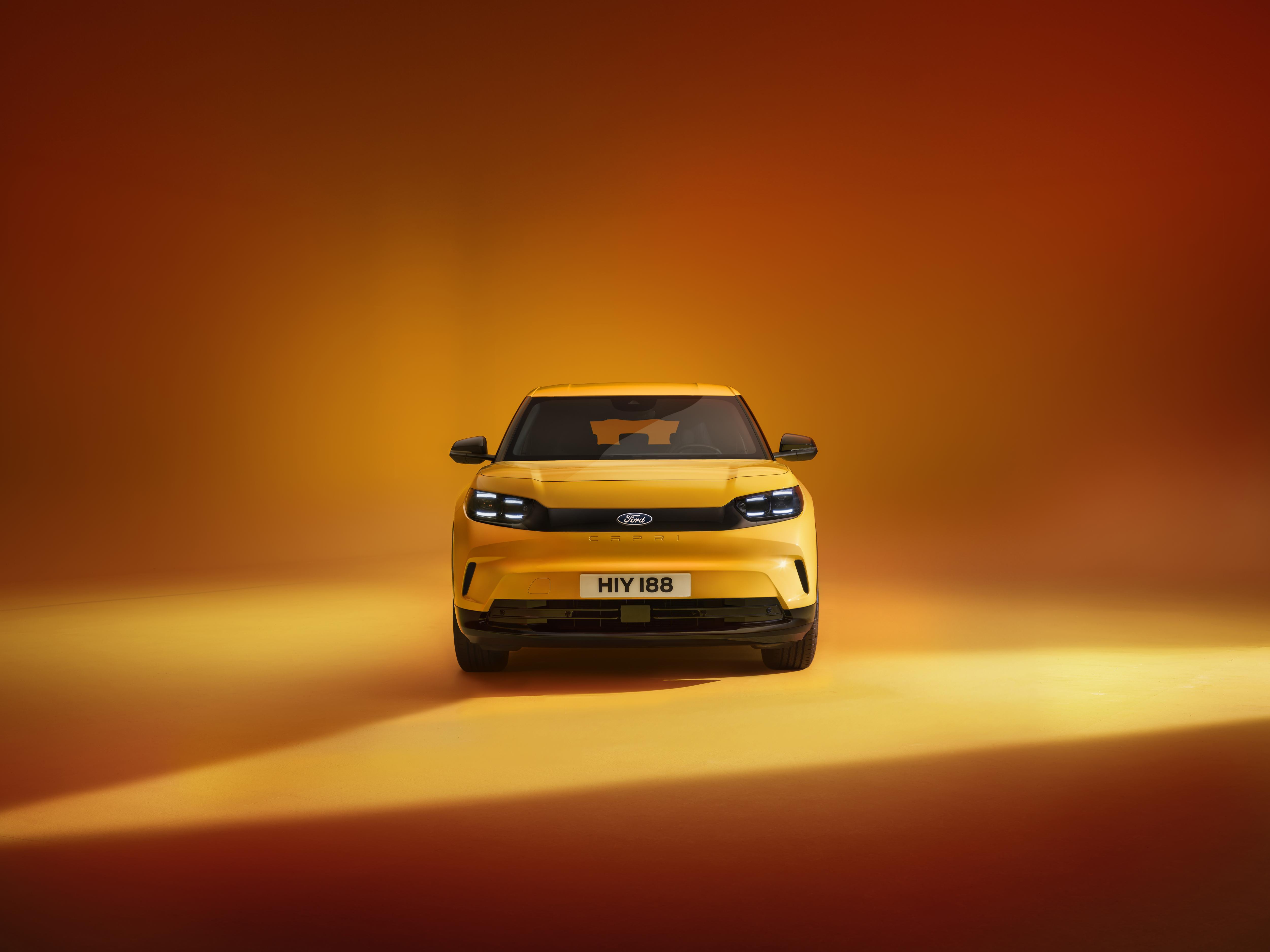 New Ford Capri front view